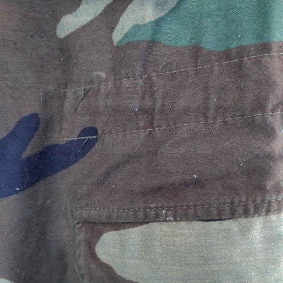 U.S. Army Mens Camo Cold Weather Field Coat Green Brown Size M Short - Picture 11 of 12